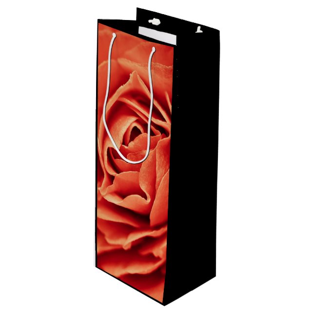 Sac Cadeau Pour Bouteille vivant rose (Devant Angle)