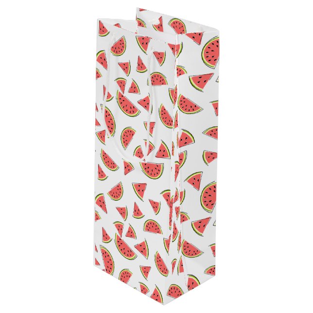 Sac Cadeau Pour Bouteille Watermelon Multi (Devant Angle)