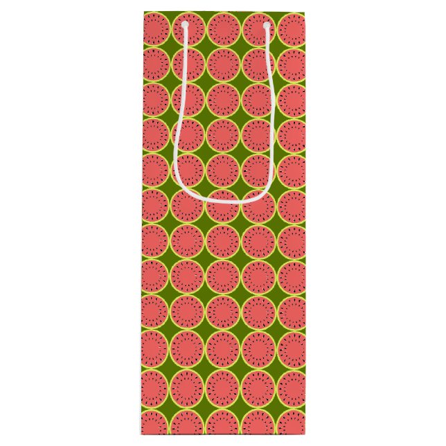 Sac Cadeau Pour Bouteille Watermelon rose Multi (Devant)