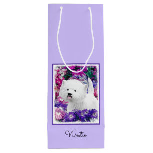 Sac Cadeau Pour Bouteille West Highland White Terrier Peinture Chien Art
