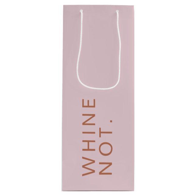 Sac Cadeau Pour Bouteille Whine Pas Amusant Chevaucher Rose (Devant)