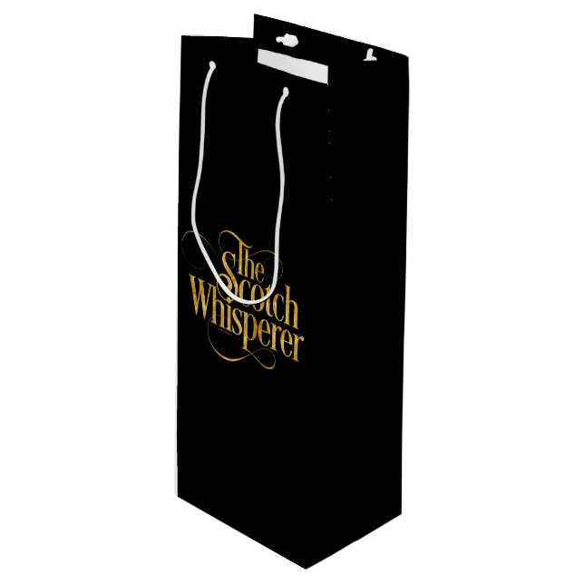 Sac Cadeau Pour Bouteille Whisperer de Scotch (Devant Angle)