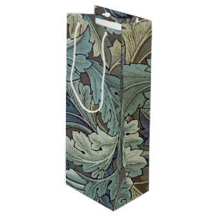 Sac Cadeau Pour Bouteille William Morris Acanthus Sage Fleur Floral Botaniqu