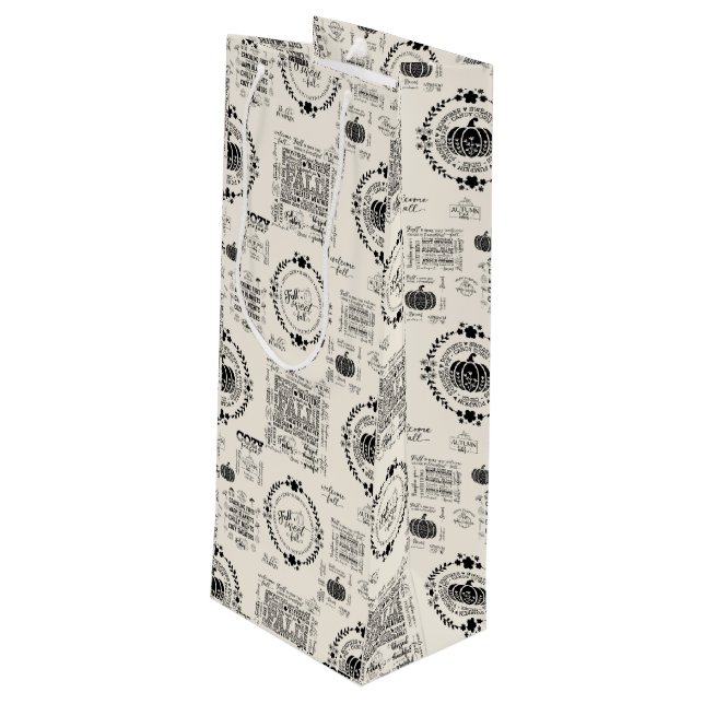 Sac Cadeau Pour Bouteille Wine Bags & Carriers (Dos Angle)