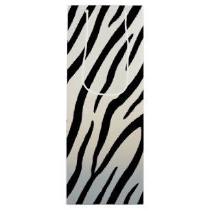 Sac Cadeau Pour Bouteille Zebra Stripes Exotic Poster de animal