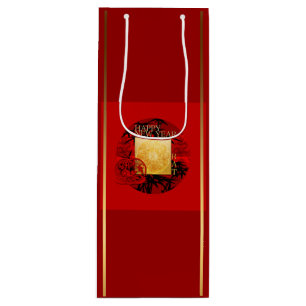 Sac Cadeau Pour Bouteille Zodiac Yin Yang Bamboo Rat Chinois Année 2020 WGB