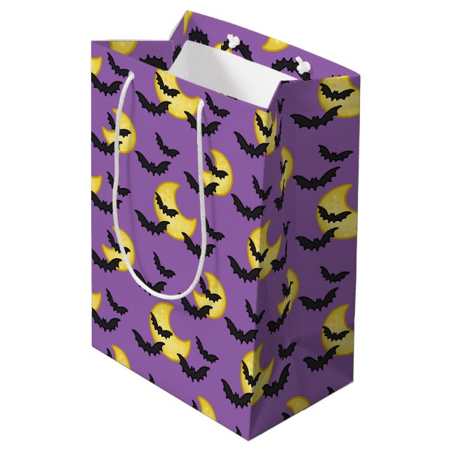 Sac cadeau pour chauve-souris et lune (Dos Angle)