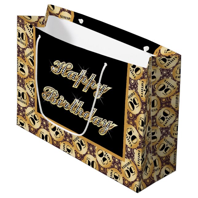 Sac cadeau pour cinquième anniversaire (Devant Angle)