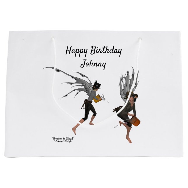 Sac cadeau pour Féeries de pluie pour garçons jume (Devant)