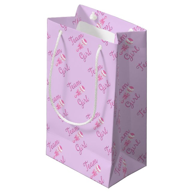 Sac cadeau pour la fille de l'équipe (Devant Angle)