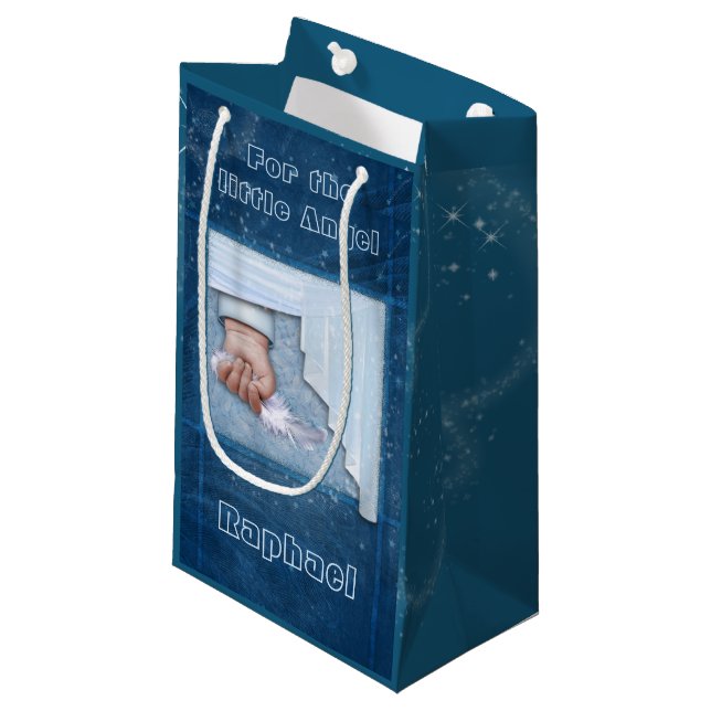 Sac Cadeau Pour le petit ange (personnalisable) (Devant Angle)