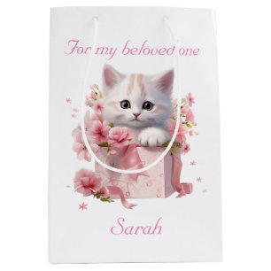 Sac cadeau pour les Amoureux de les chats Nom pers