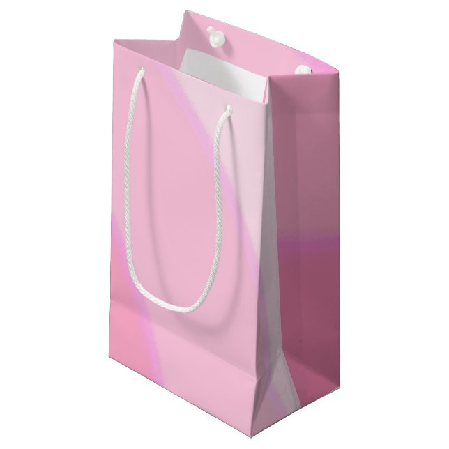 Sac cadeau pour permules roses (Devant Angle)