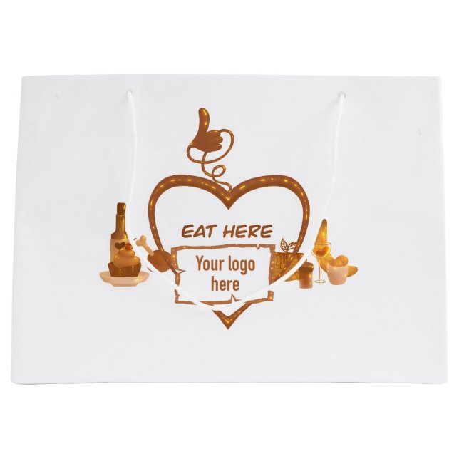 Sac cadeau pour restaurant  (Devant)