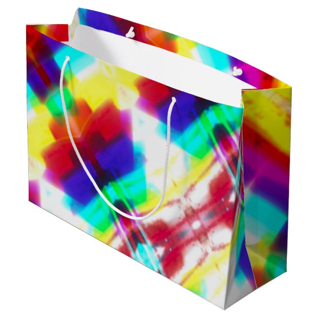 Sac cadeau principal arc-en-ciel Abstrait (Dos Angle)
