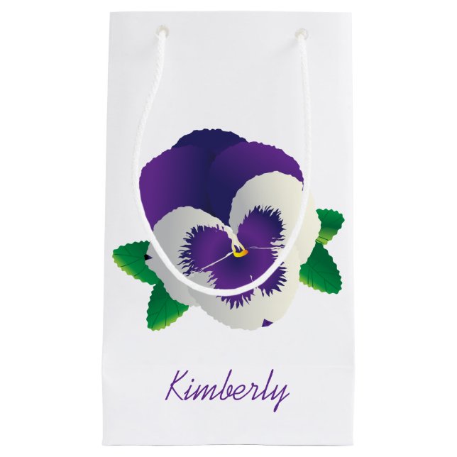 Sac cadeau Purple Pansy (Devant)