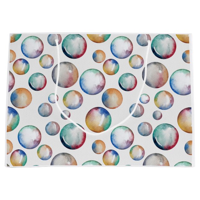 Sac cadeau Rainbow Bubbles (Devant)