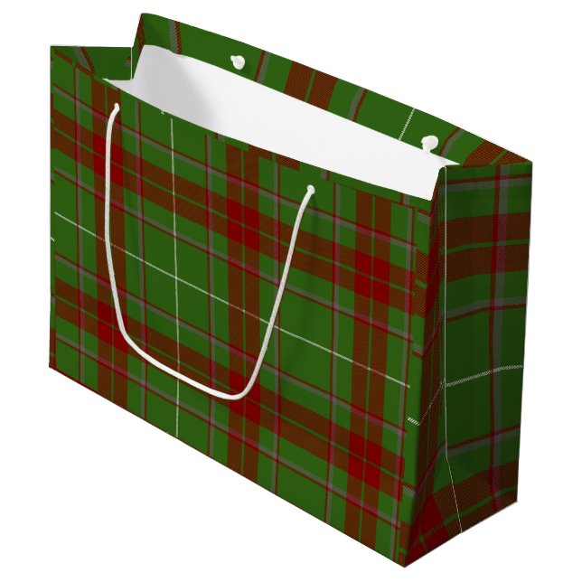 Sac cadeau Red & Green Plaid (Devant Angle)
