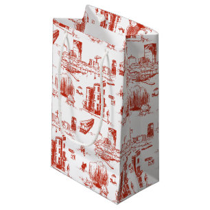 Sac cadeau Red Toile Boston