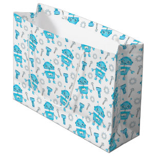 Sac cadeau robot mignon
