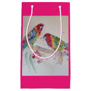 Sac cadeau Rosella Parrot Oiseau Aquarelle Art