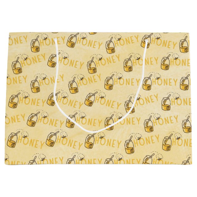 Sac Cadeau Sac-cadeau grand format en nid d'abeille (Devant)