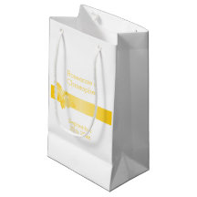 Sac-cadeau mariage Petit Papillon jaune