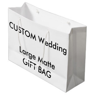 Sac Cadeau Sac-cadeau personnalisé mariage MAJ GRAND 12,5 po 