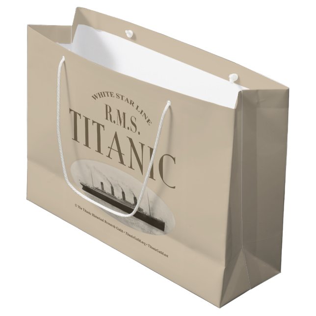 Sac Cadeau Sac-cadeau Sepia, navire fantôme Titanic RMS Grand (Devant Angle)