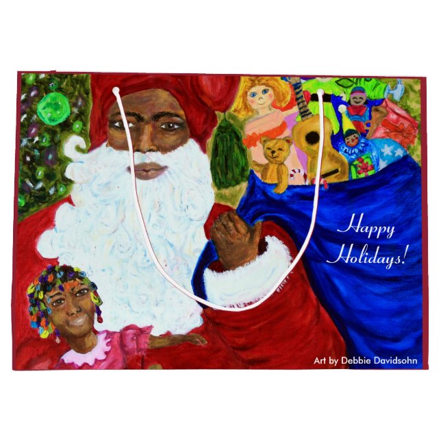 Sac Cadeau Sacs-cadeaux du grand Père Noël - Noël (Dos)