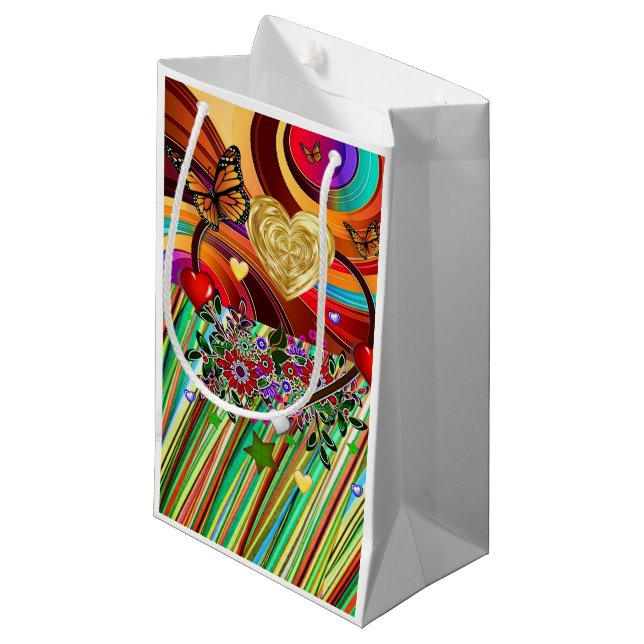 Sac cadeau Saint Valentin papillon (Devant Angle)