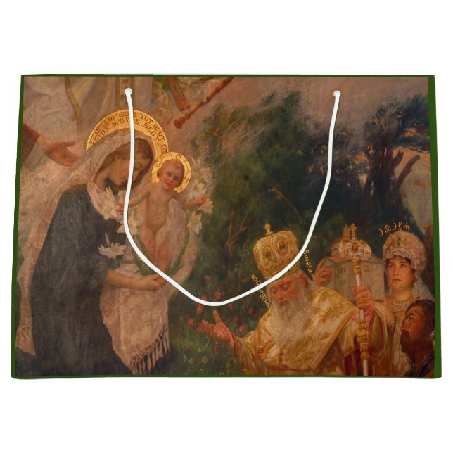 SAC CADEAU SCÈNE DE NATIVITÉ RENAISSANCE  (Devant)