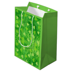 Sac cadeau Shamrock vert de la Saint Patrick