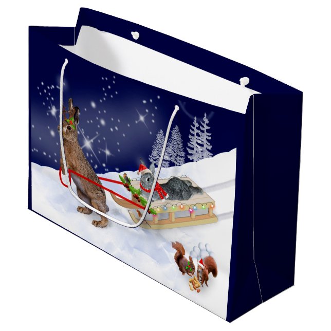 Sac cadeau Sleigh Ride (Devant Angle)