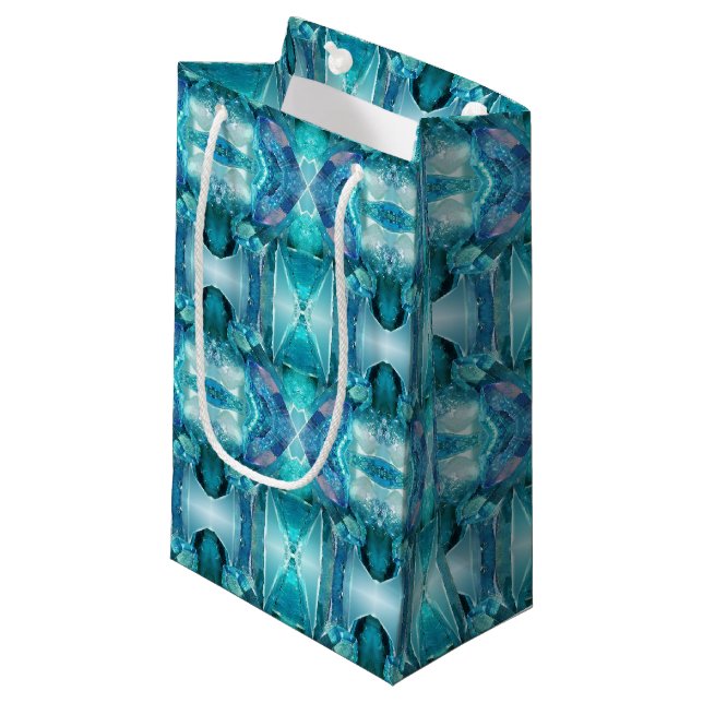 Sac Cadeau Sm Cristaux Aquamarines (Devant Angle)