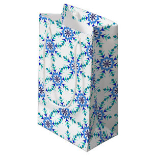 Sac Cadeau Sm Flakes Bleus