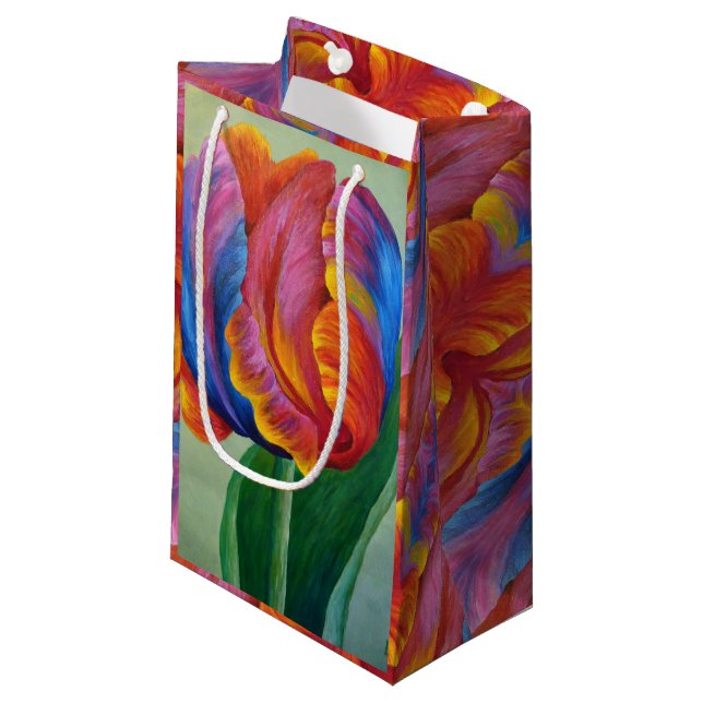Sac Cadeau Sm Rainbow Tulip #1 (Devant Angle)