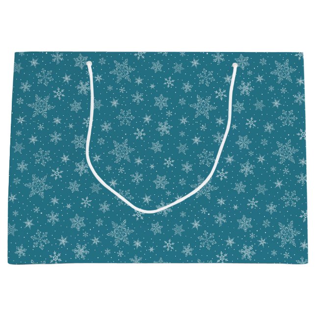 Sac cadeau Snowflakes (Devant)