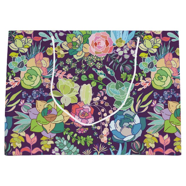 Sac cadeau Succulent Cactus Gardening (Devant)