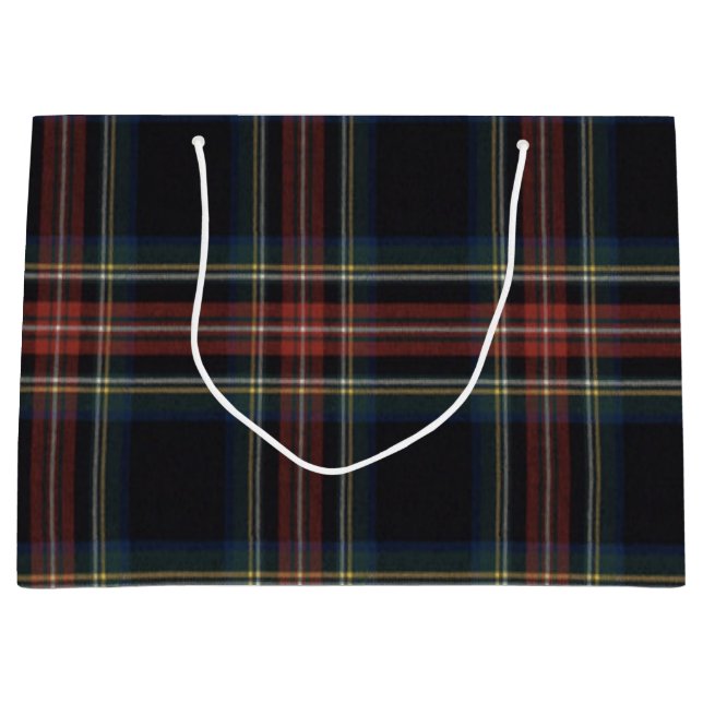 Sac cadeau Tartan - Grand (Devant)