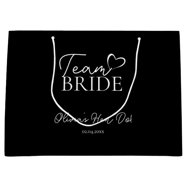 Sac cadeau Team Bride - Fun Bachelorette Party (Devant)