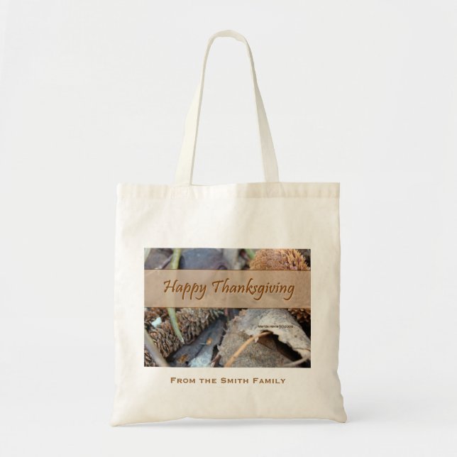 Sac cadeau Thanksgiving à l'hôte (Devant)