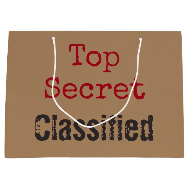 Sac cadeau Top Secret (Devant)