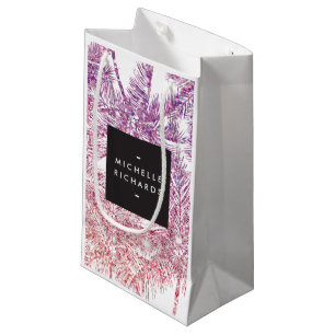 Sac cadeau Tropical Purple/Pink Parties scintillan