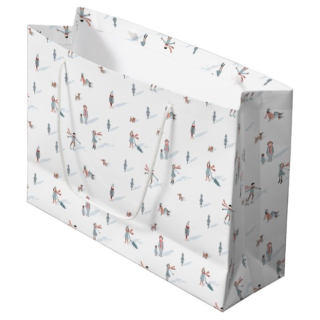 Sac Cadeau Vacances de Ski (Devant Angle)