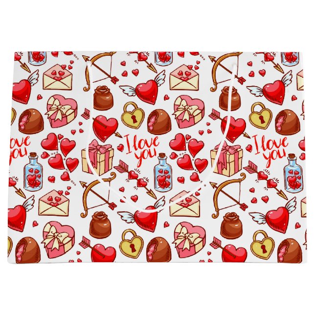 Sac cadeau Valentine Love (Devant)