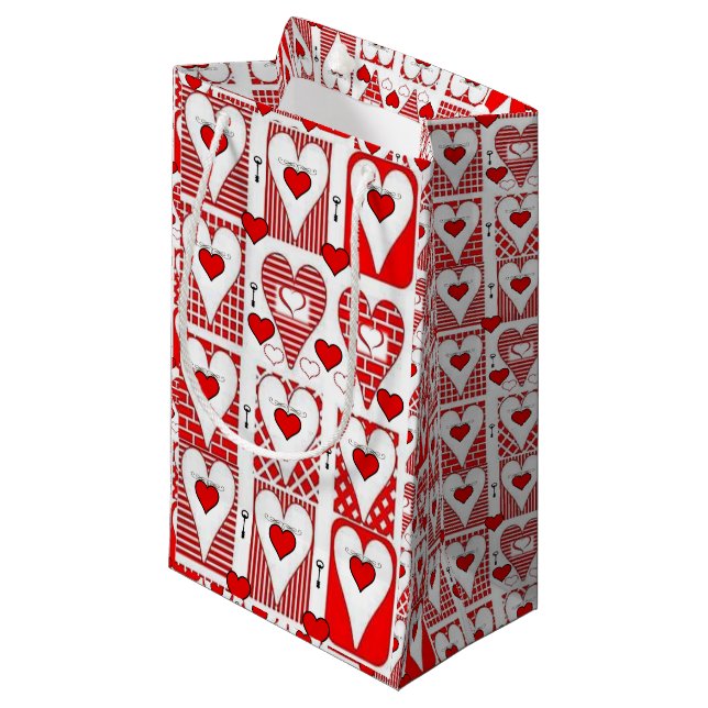Sac cadeau Valentine's (Devant Angle)