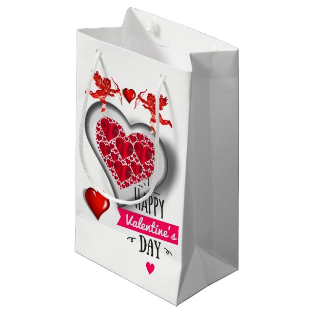 Sac cadeau Valentine's (Devant Angle)