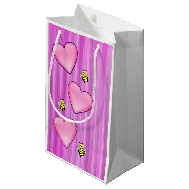 Sac cadeau Valentine's Bumblebee (Devant Angle)