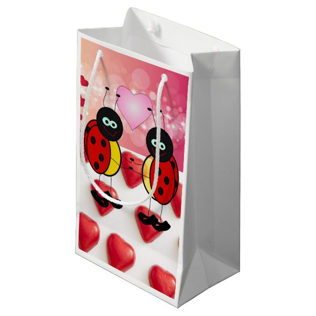 Sac cadeau Valentine's Ladybug (Devant Angle)